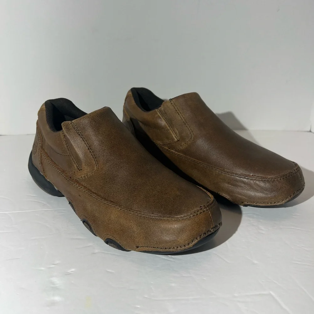 Ropers‎ Brown Leather slip on loafer mules size mens size 8.5